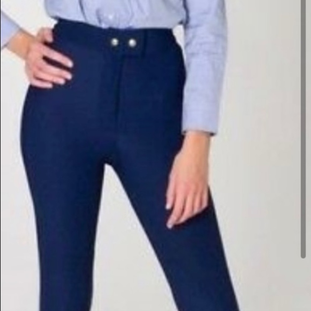 American Apparel blue riding pants